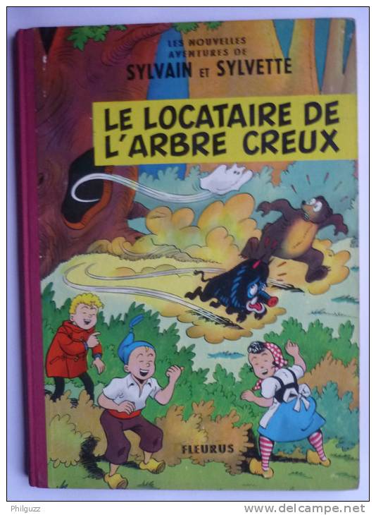 LES NOUVELLES AVENTURES DE SYLVAIN SYLVETTE LE LOCATAIRE DE L'ARBRE CREUX FLEURUS 1961  Enfantina - Sylvain Et Sylvette