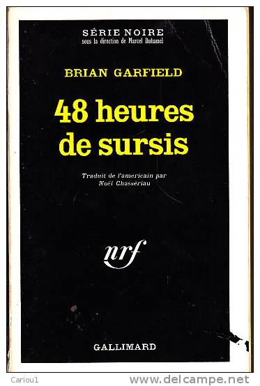 C1 Brian GARFIELD 48 Heures De Sursis SERIE NOIRE Epuise - Série Noire