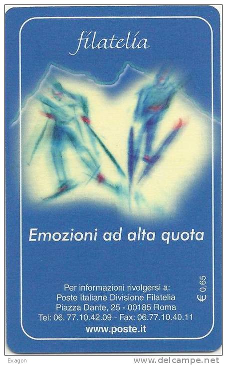 TESSERA  FILATELICA -  Ordinario Serie Tematica -   LO   SPORT   ITALIANO   - Emissione 18. 02. 2003. - Philatelic Cards