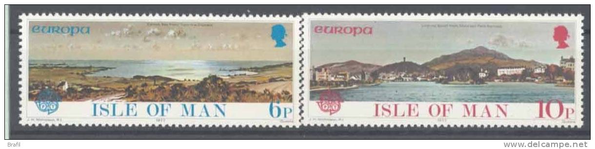 1977 Isola Di Man, Europa , Serie Completa Nuova (**) - Isola Di Man