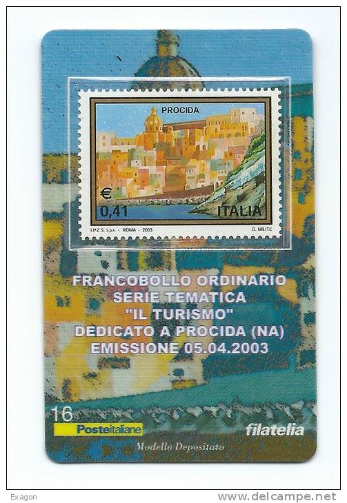 TESSERA  FILATELICA  -  Ordinario Serie Tematica  -  IL  TURISMO   -  Emissione 05. 04. 2003 - Philatelic Cards