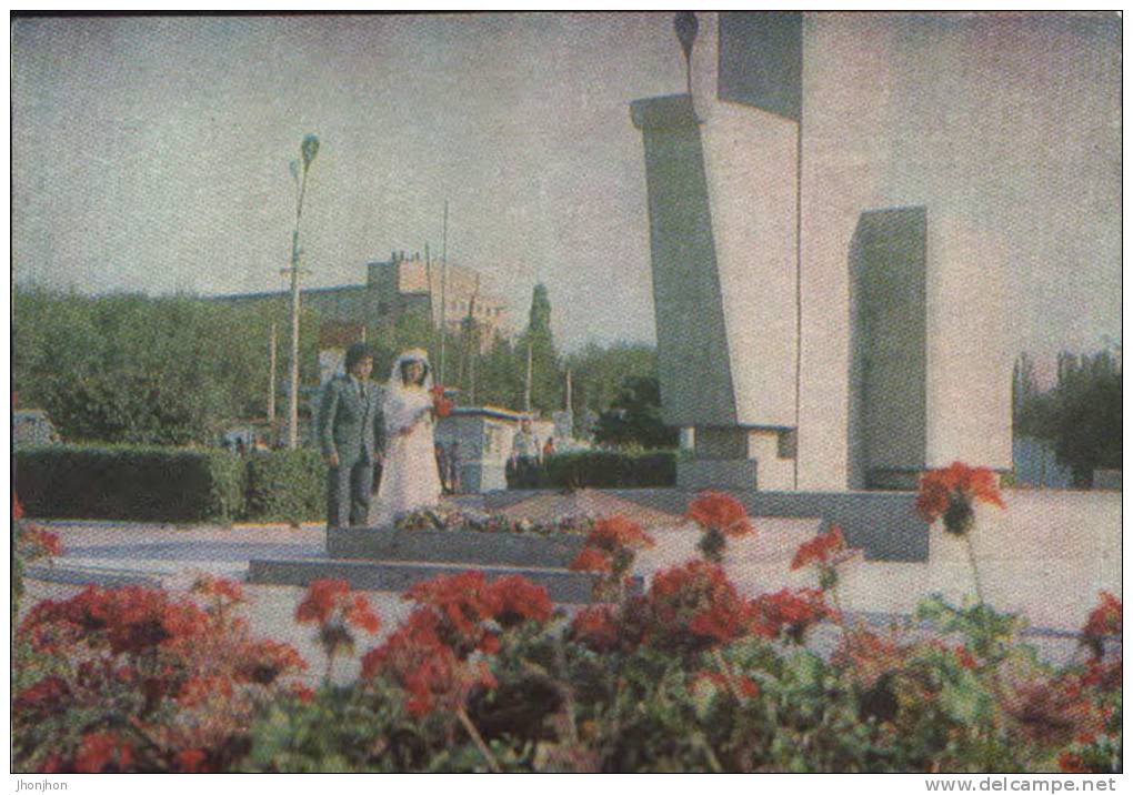 Kazakhstan-Postcard 1982-Djambul-Monument Fighters For Soviet Power Establishment. - Kasachstan