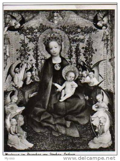 Madonna Im ROSENHAG Von Stephan Lochner, Anges, Vierge Enfant, Carte Photo - Bernburg (Saale)