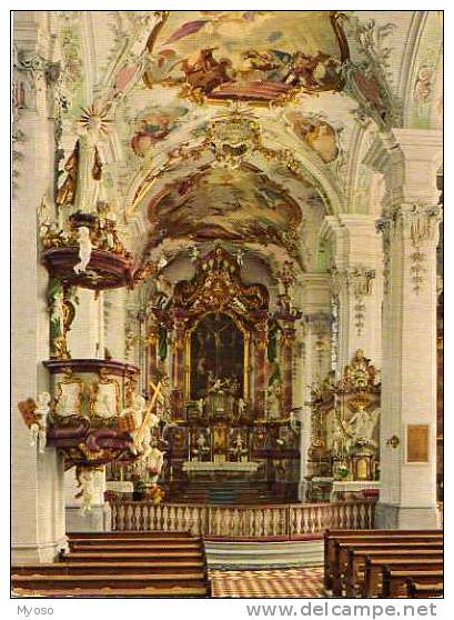 St Georg ISNY Im Allgau Ehemalige Klosterkirche Der Benediktinerabtei, Interieur D'eglise, Chaire - Isny