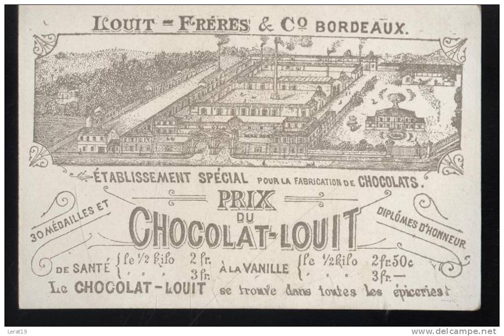 "APS"....CHROMOS ....CHOCOLAT LOUIT...LA MARCHANDE DE FLEURS  ..‹(•¿•)› - Louit
