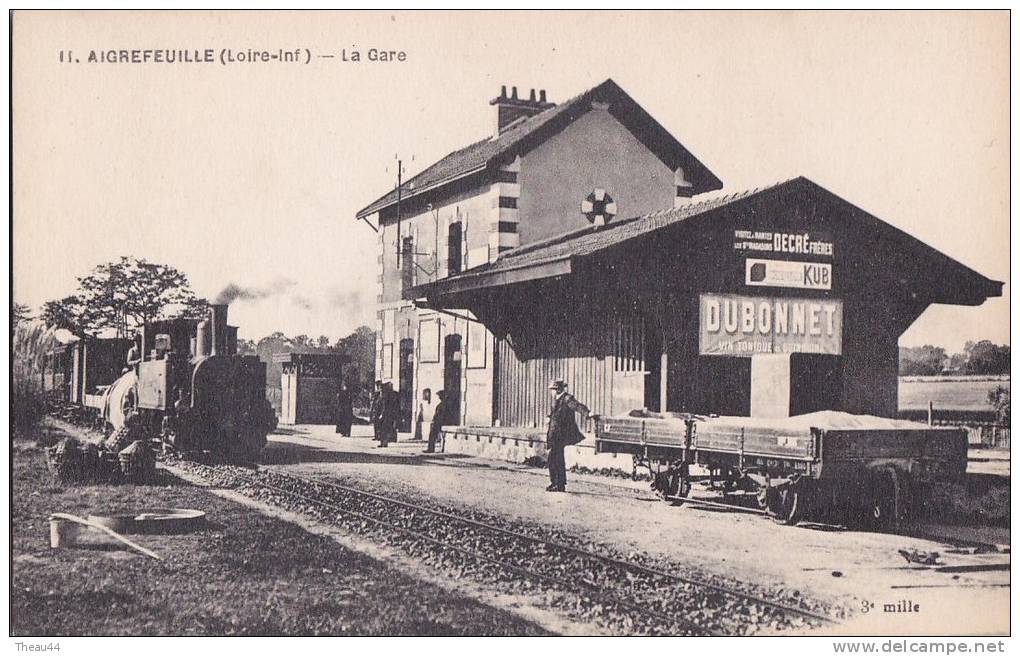 ¤¤  -   11   -   AIGREFEUILLE   -   La Gare   -   Chemin De Fer  -   Train , Locomotive    -  ¤¤ - Aigrefeuille-sur-Maine