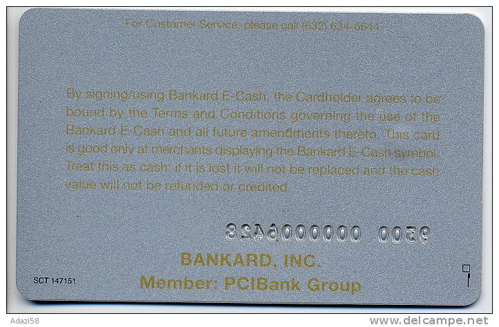 1997 PHILIPPINES E-cash Bankcard   1-st Electronic Cash Card!! RARE!! - Carte Di Credito (scadenza Min. 10 Anni)