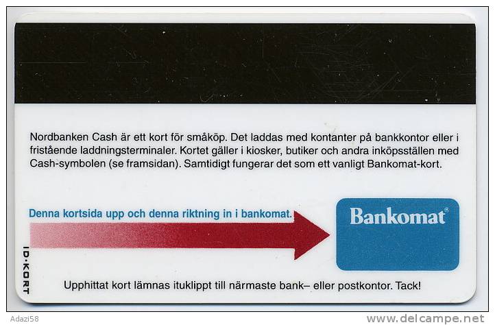 C.1995 SWEDEN  CASH Bankcard Nordbanken - Krediet Kaarten (vervaldatum Min. 10 Jaar)