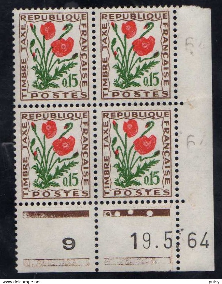 N° 97 "Coqueliquot 0,15, Coin Daté 19 5 64" - Postage Due