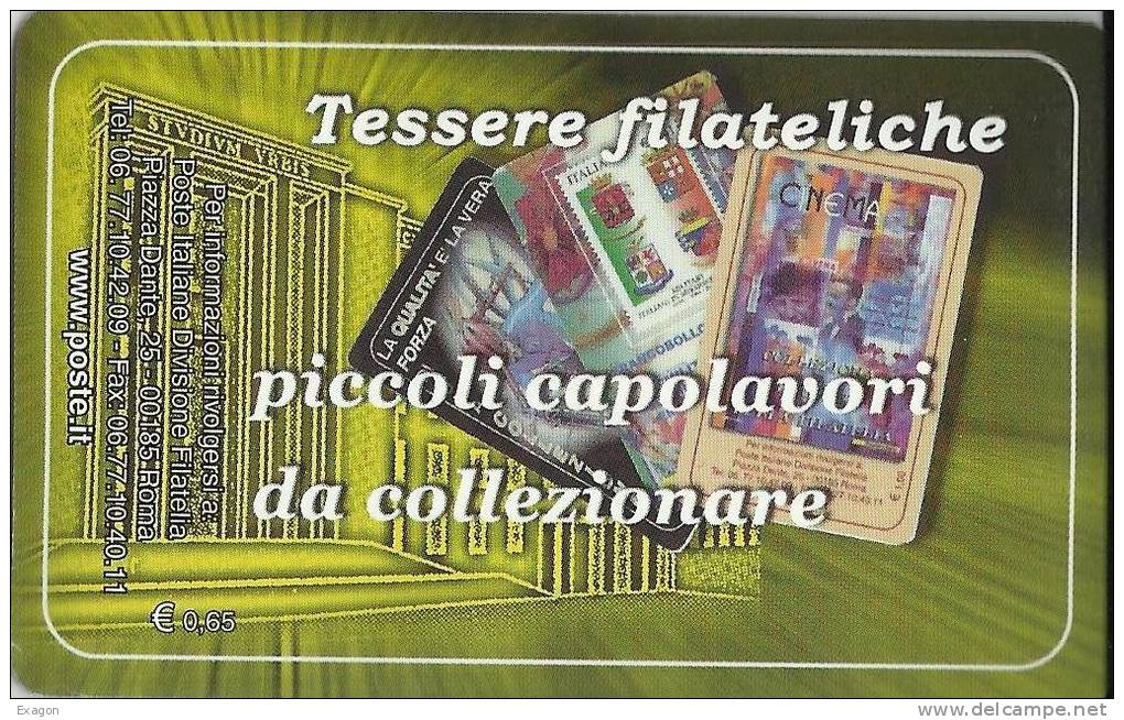 TESSERA  FILATELICA - Francobollo  Celebrativo -  UNIVERSITA'  DEGLI  STUDI  ROMA  -  Emissione  10. 04. 2003 - Filatelistische Kaarten