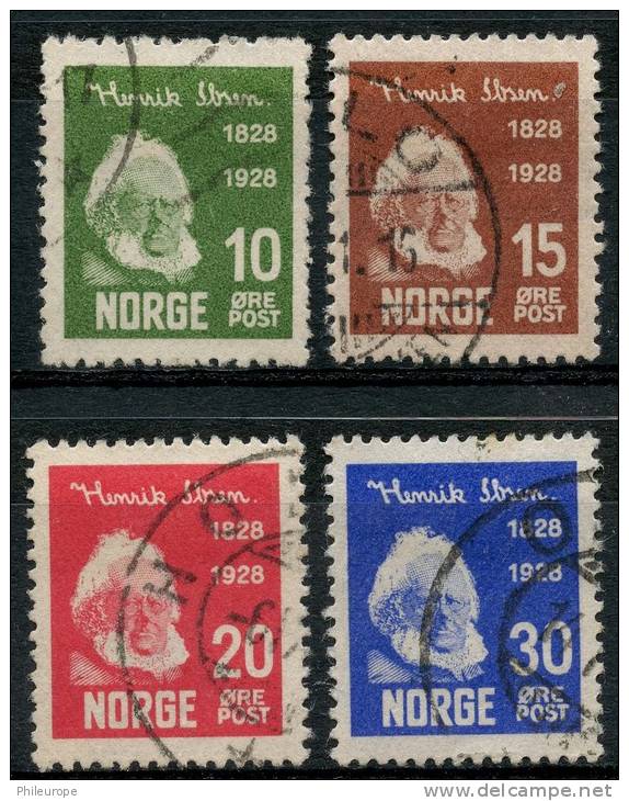 Norvege (1928) N 128 à 131 (o) - Gebraucht