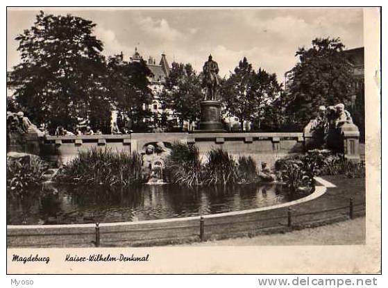 MAGDEBURG Kaiser Wilhelm Denkmal, Carte Photo - Magdeburg