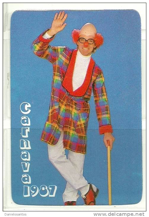 1987 Pocket Poche Bolsillo Calender Calandrier Calendario  Carnival Carnaval  17 diferentes