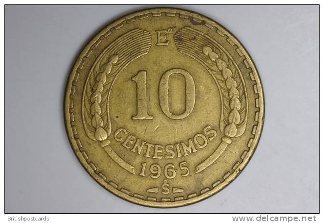 Chile - 10 Centesimos - 1965 - Chile