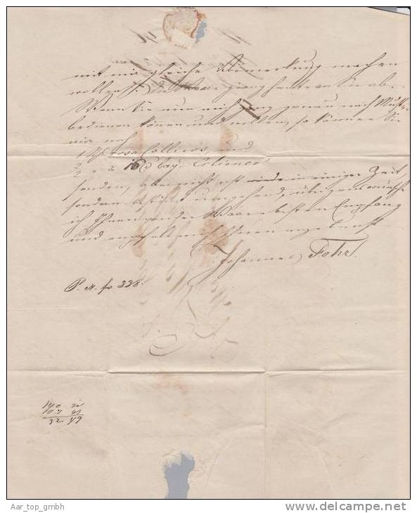 Heimat DE Bayern Wolfertschwaben 1851-07-04 Auf Brief Nach Nordlingen - Lettres & Documents