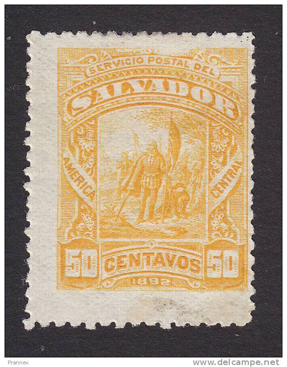 El Salvador, Scott # 68, Mint Hinged, Landing Of Columbus, Issued 1892 - El Salvador