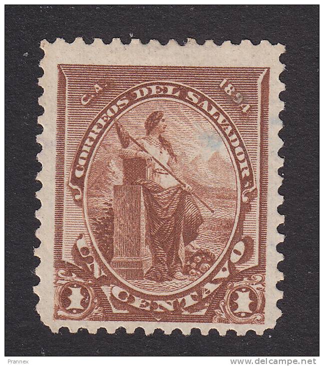 El Salvador, Scott # 91, Used, Liberty, Issued 1894 - El Salvador