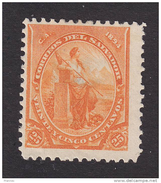 El Salvador, Scott # 98, Mint Hinged, Liberty, Issued 1894 - Salvador