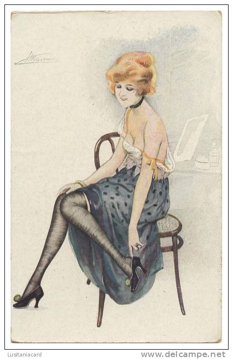 FRANCE - ILLUSTRATEURS - « Suzanne Meunier»-Le Bain De La Parisienne . (Nº 141) Carte Postale - Meunier, S.