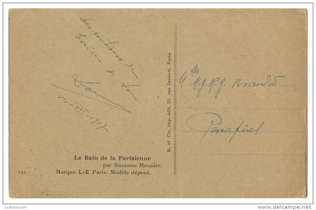 FRANCE - ILLUSTRATEURS - « Suzanne Meunier»-Le Bain De La Parisienne . (Nº 141) Carte Postale - Meunier, S.