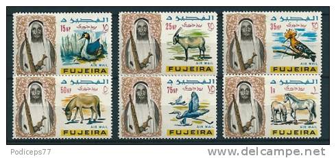 Fudschaira  1965  Pictorials "Air Mail"  (kpl. Set)  Mi-Nr.40/48  Falz / * MH - Fujeira