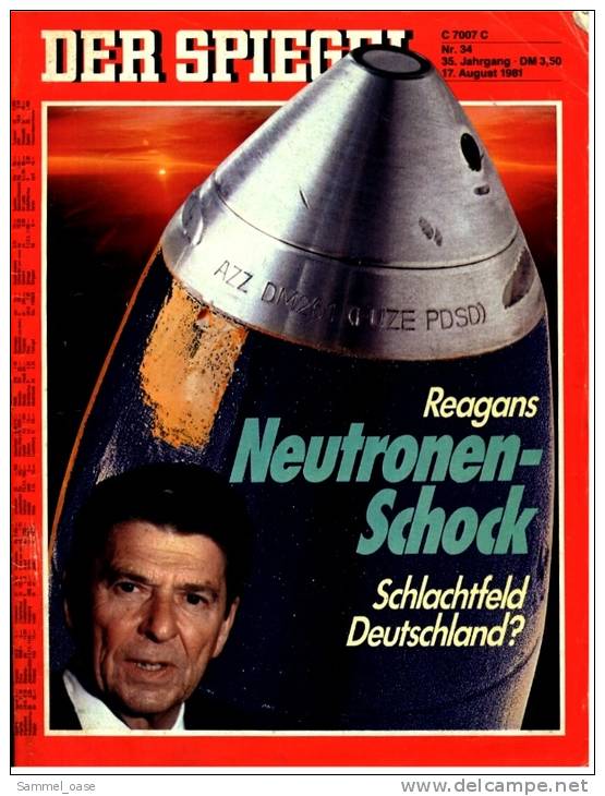 Zeitschrift  , Der Spiegel  -  Ronald Reagans Neutronenschock  ,  Kriegsheld Scharon - Autres & Non Classés