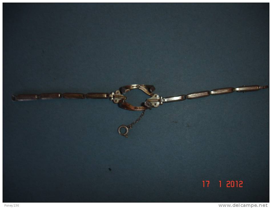 Bracelet Argent Pour Insérer Montre De Col ,L:16,5 - Other & Unclassified