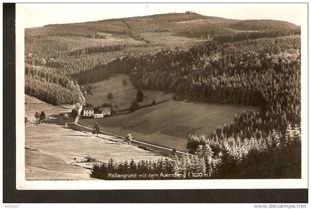 440. Germany, Sosa - Hollengrund Mit Dem Auersberg - Sommerfrische Gasthaus Zur Holle - 1942 - Sosa