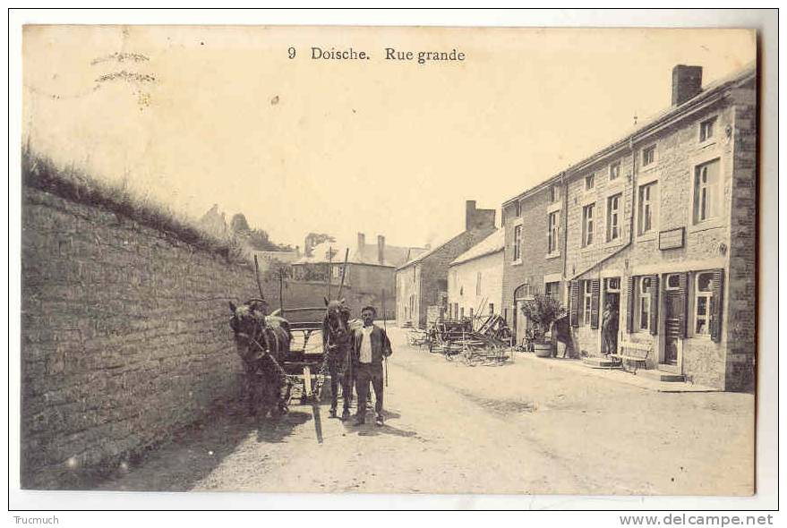 D6085 - DOISCHE - Rue Grande   *attelage* - Doische