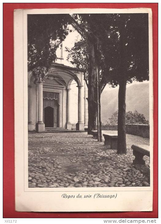 P0303 Chiesa Di Brissago,Repos Du Soir. Abendfrieden.Cachet 1940. Petit Pli Angle Sup. Gauche. - Brissago