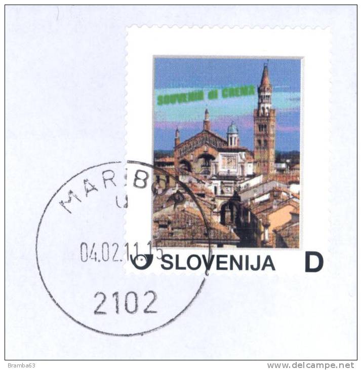 2011 MARIBOR SLOVENIJA - Souvenir Di CREMA CR Busta FDC Gemellaggio - 2011-20: Storia Postale