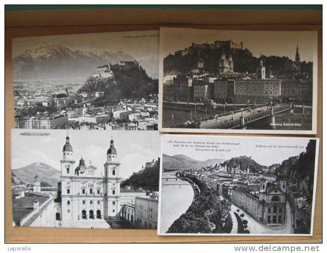 AK SALZBURG 4x Postkarten Bis 1939  //  Q7872 - Salzburg Stadt