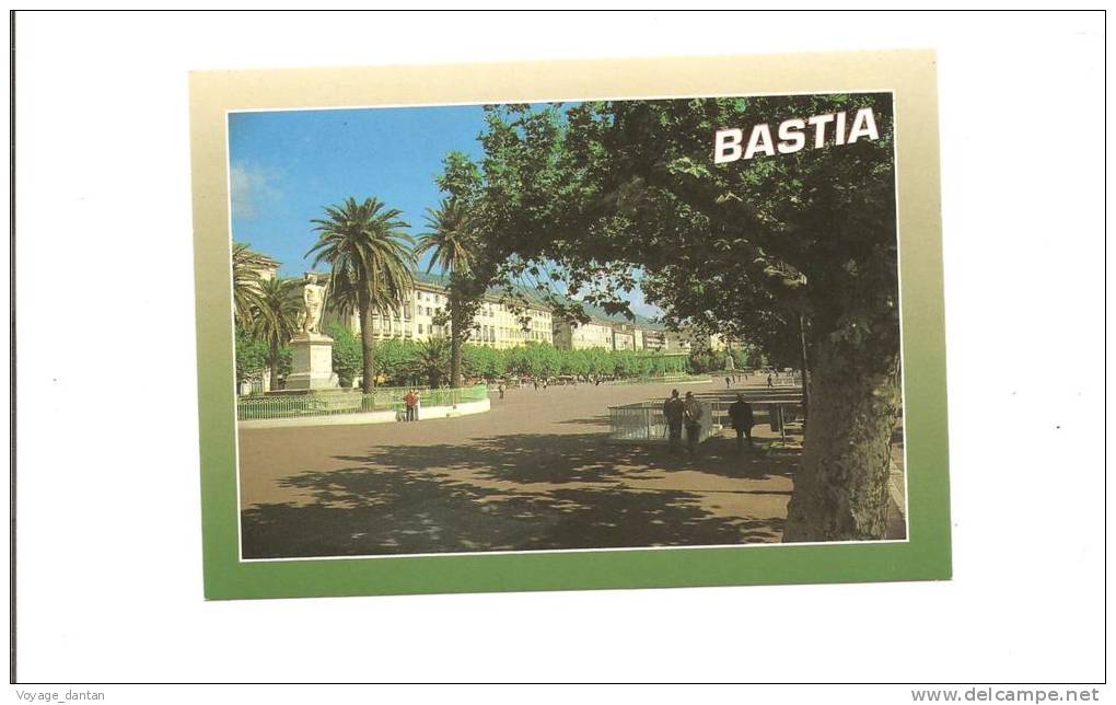 CP, 2B, Bastia, La Place Saint-Nicolas, écrite - Bastia