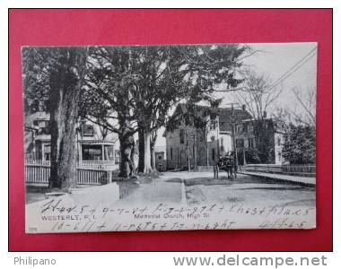 Rhode Island >  Westerly  High Street 1907 Cancel----  Ref 393 - Autres & Non Classés