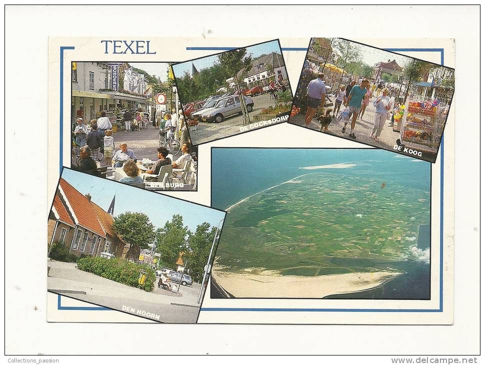 Cp, Pays-Bas, Texel, Multi-Vues, écrite - Texel