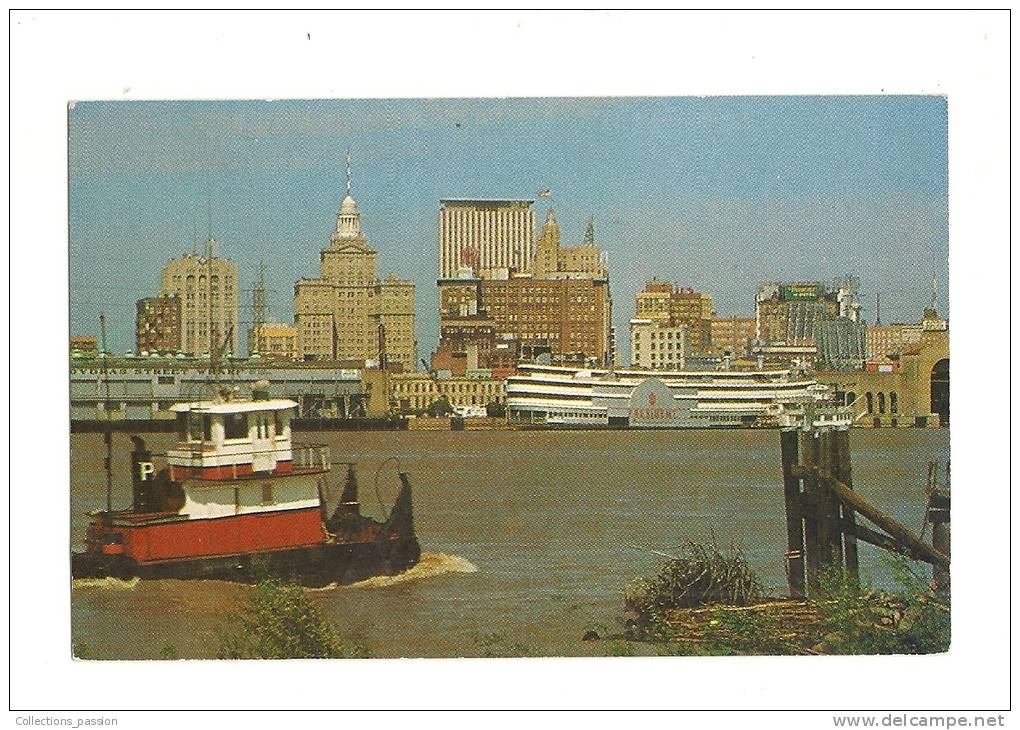 Cp, Etats-Unis, New Orleans Skyline, écrite - New Orleans