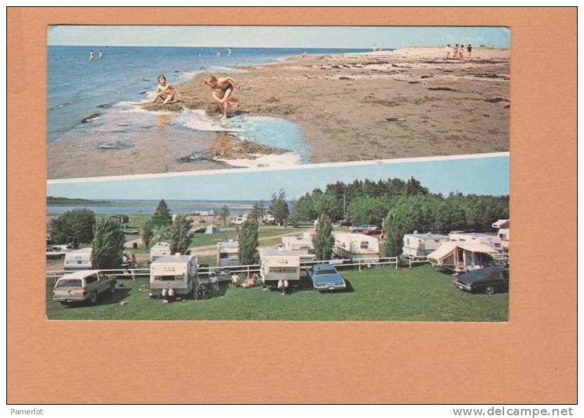 Canada Robichaud New Brunswick ( Ocean View Park ) Carte Postale Old Car Auto Postcard - Autres & Non Classés