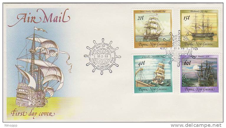 Papua New Guinea-1988 Ships Part II FDC - Papua New Guinea