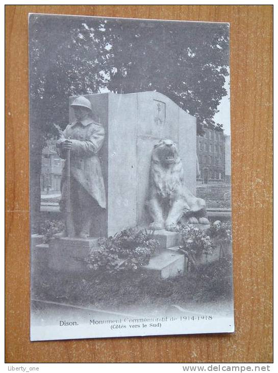 Monument Commémoratif De 1914 - 1918 / Anno 19?? ( Zie Foto Voor Details ) !! - Dison