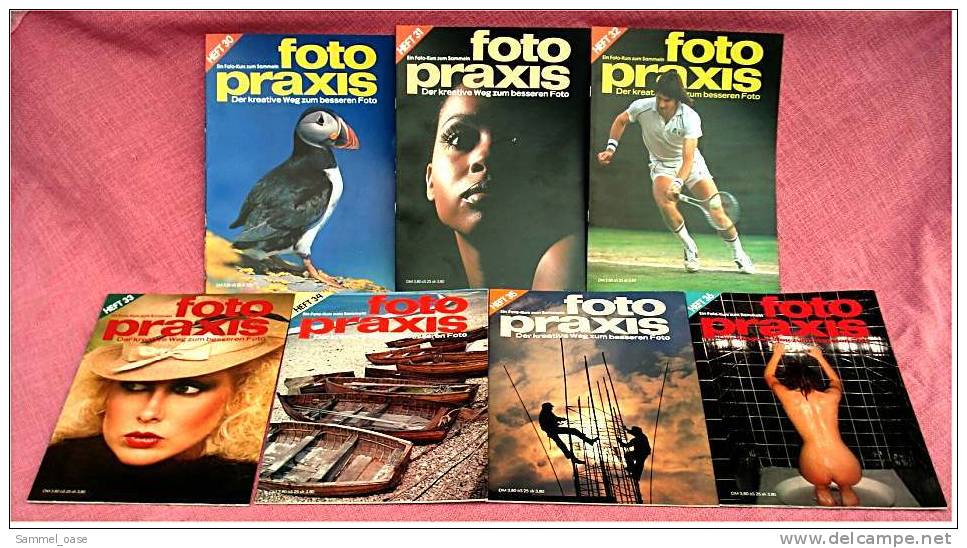 7 Zeitschriften FOTO PRAXIS Heft 30 Bis 36 , Der Kreative Weg Zum Besseren Foto , Von 1981- 1982 - Ocio & Colecciones