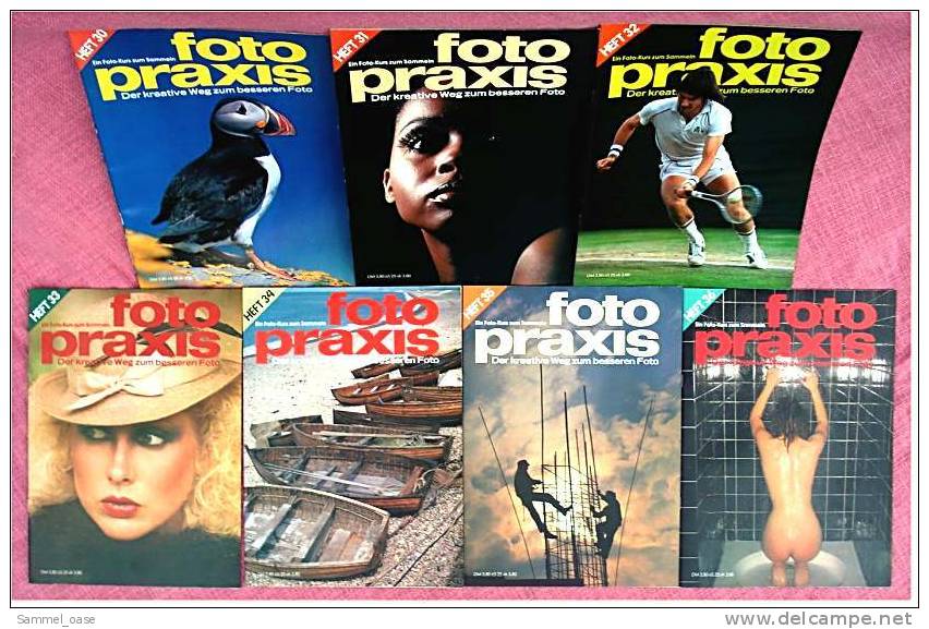 7 Zeitschriften FOTO PRAXIS Heft 30 Bis 36 , Der Kreative Weg Zum Besseren Foto , Von 1981- 1982 - Ocio & Colecciones