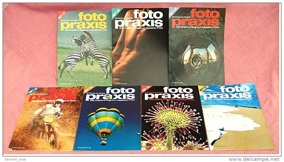 7 Zeitschriften FOTO PRAXIS Heft 23 Bis 29 , Der Kreative Weg Zum Besseren Foto , Von 1981- 1982 - Hobby & Verzamelen