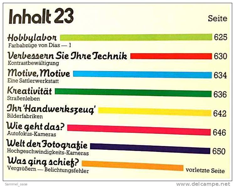 7 Zeitschriften FOTO PRAXIS Heft 23 Bis 29 , Der Kreative Weg Zum Besseren Foto , Von 1981- 1982 - Hobby & Verzamelen