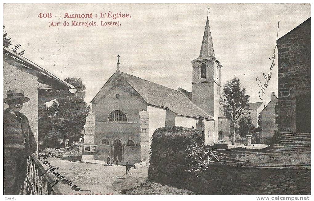 Lozère- Aumont Aubrac, (près De Marvejols) -l'Eglise. - Aumont Aubrac