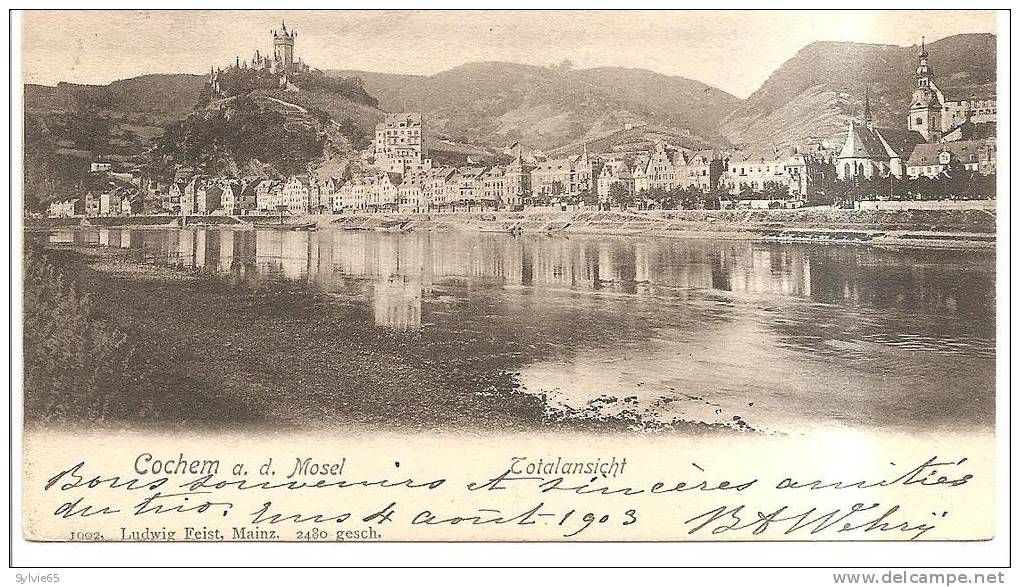 COCHEM A.d. Mosel -Totalnsicht-cpa 1900- - Cochem