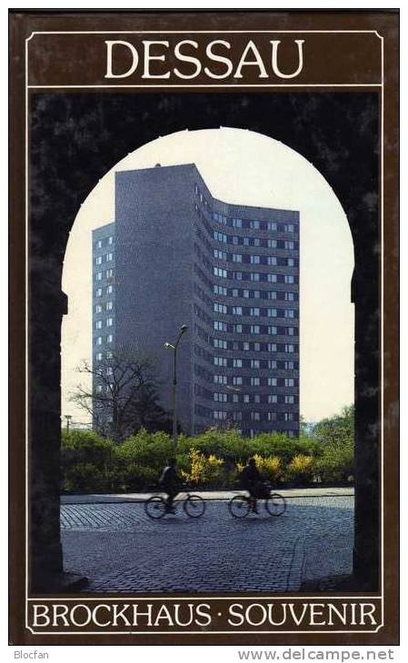 Historische Ansichten Von Dessau 1988 Neu 10€ Brockhaus-Souvenir Für Sammler Liebhaber Many Color-pictures Of Germany - Dessau