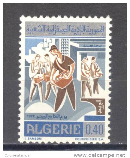 (SA0002) ALGERIA, 1972 (Stamp Day). Mi # 588. MNH** Stamp - Algérie (1962-...)