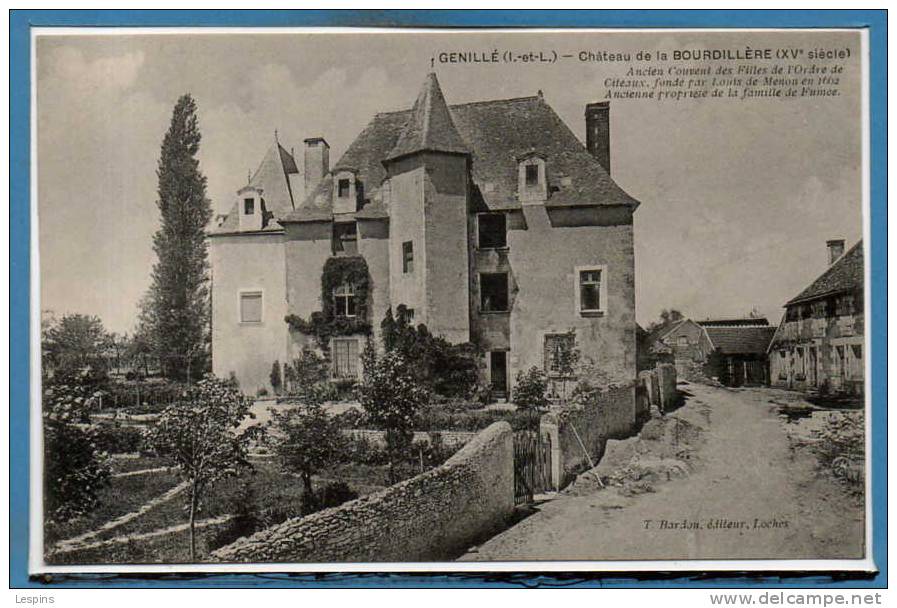 37 - GENILLE --  Chateau De Laa Bourdillére .... - Genillé