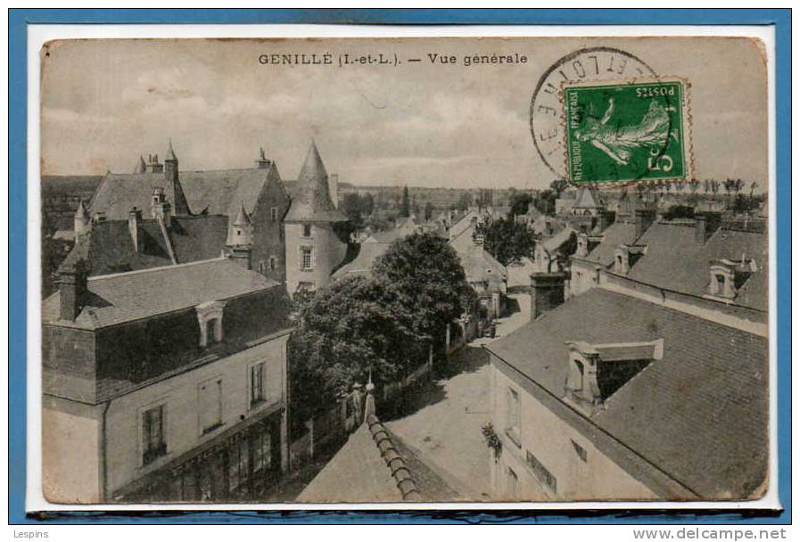 37 - GENILLE -- Vue Générale - état - Genillé