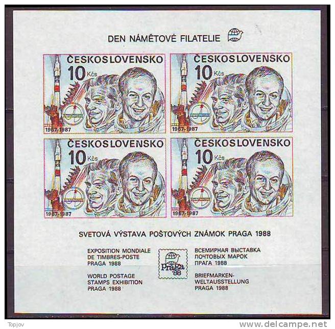 CZECHOSLOVAKIA - SPACE - INTERKOSMOS - PRAGA 88 - **MNH - 1988 - Europe